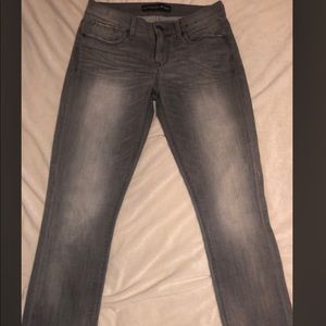 Express Mid Rise Gray Stretch Jean Leggings